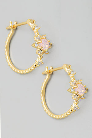 Mini Pave Star Earrings