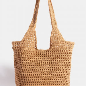Luxe Braided Mesh Hobo Tote