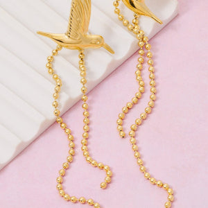 Gold Dipped Hummingbird Earrings Hypoallergenic