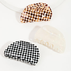 Checkmate Chic Acetate Claw Clip Set