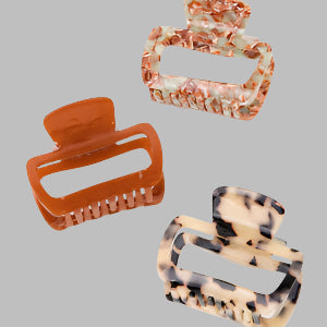Marbled Trio Claw Clip Set