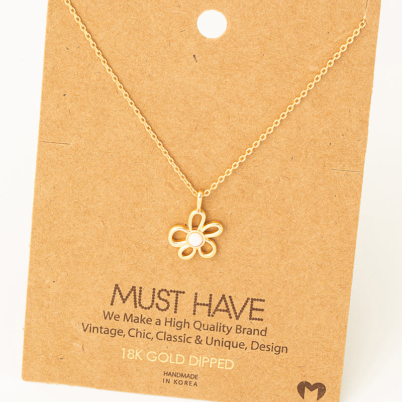 Sunbeam Petal Charm Necklace