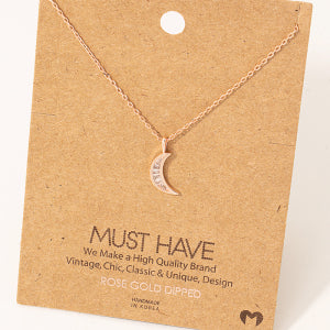 Moonbeam Crescent Necklace