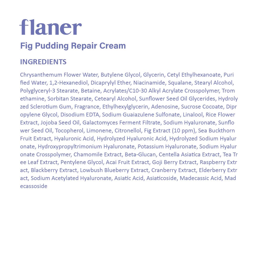 [ Flaner ] Fig Pudding Barrier Repair Cream 1.69 fl.oz