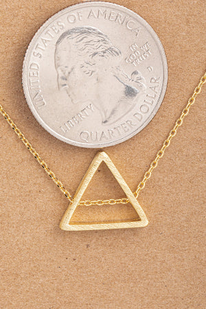 Minimalist Open Triangle Necklace
