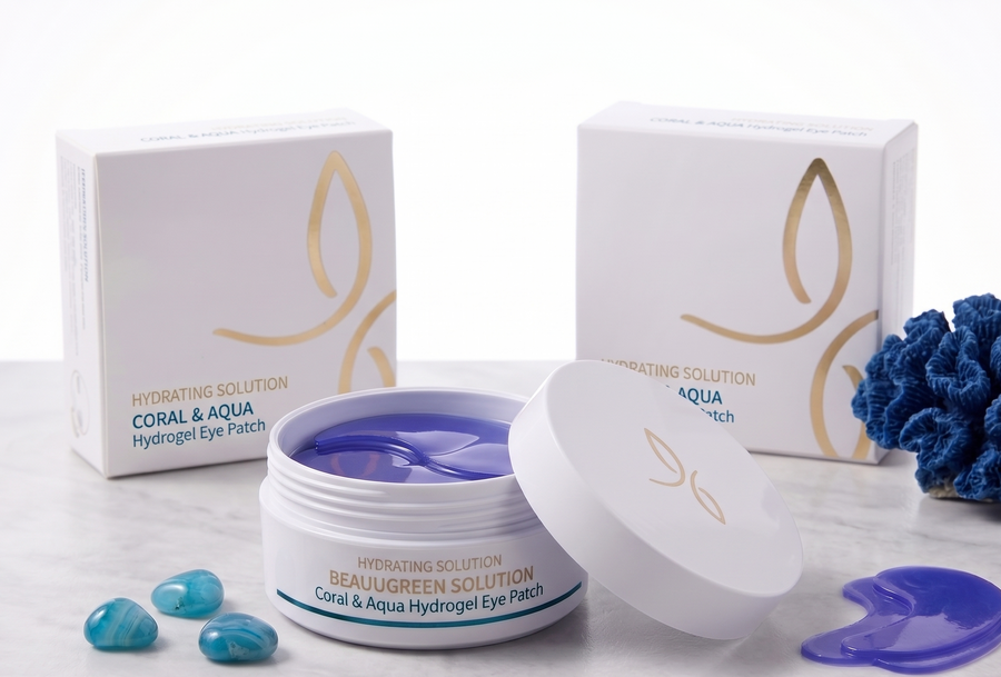 beauugreen Coral & Aqua Eye Patch
