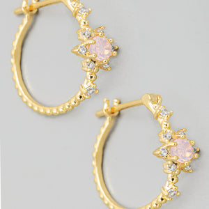 Mini Pave Star Earrings