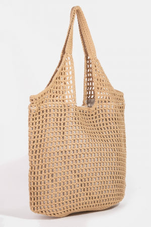 Luxe Braided Mesh Hobo Tote