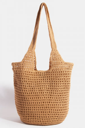 Luxe Braided Mesh Hobo Tote