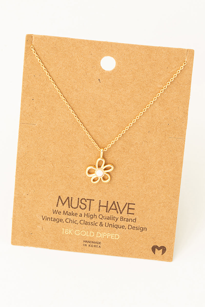 Sunbeam Petal Charm Necklace