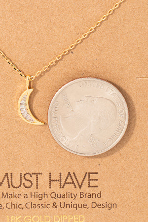Moonbeam Crescent Necklace
