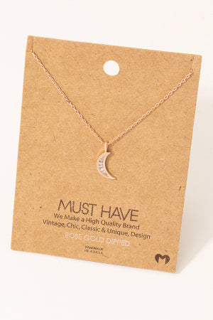 Moonbeam Crescent Necklace