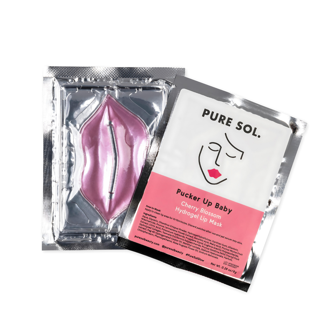 Pucker Up Baby - Cherry Blossom Hydrogel Collagen Lip Mask